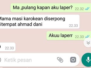 Kocak! Begini Jika Netizen Chatting Orang Tua Soal Makanan