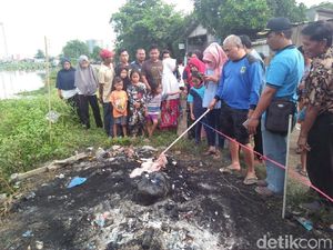 Detik-detik Warga Temukan Jasad Bayi Terbakar di Tumpukan Sampah