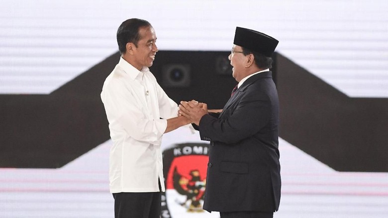 Jokowi vs Prabowo di 5 Survei Terakhir