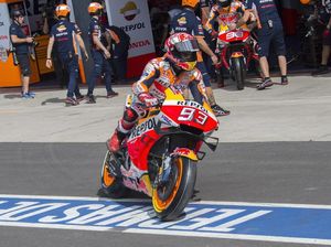 Belum Race, Rossi dan Marquez Nyaris Tabrakan Lagi di MotoGP Argentina