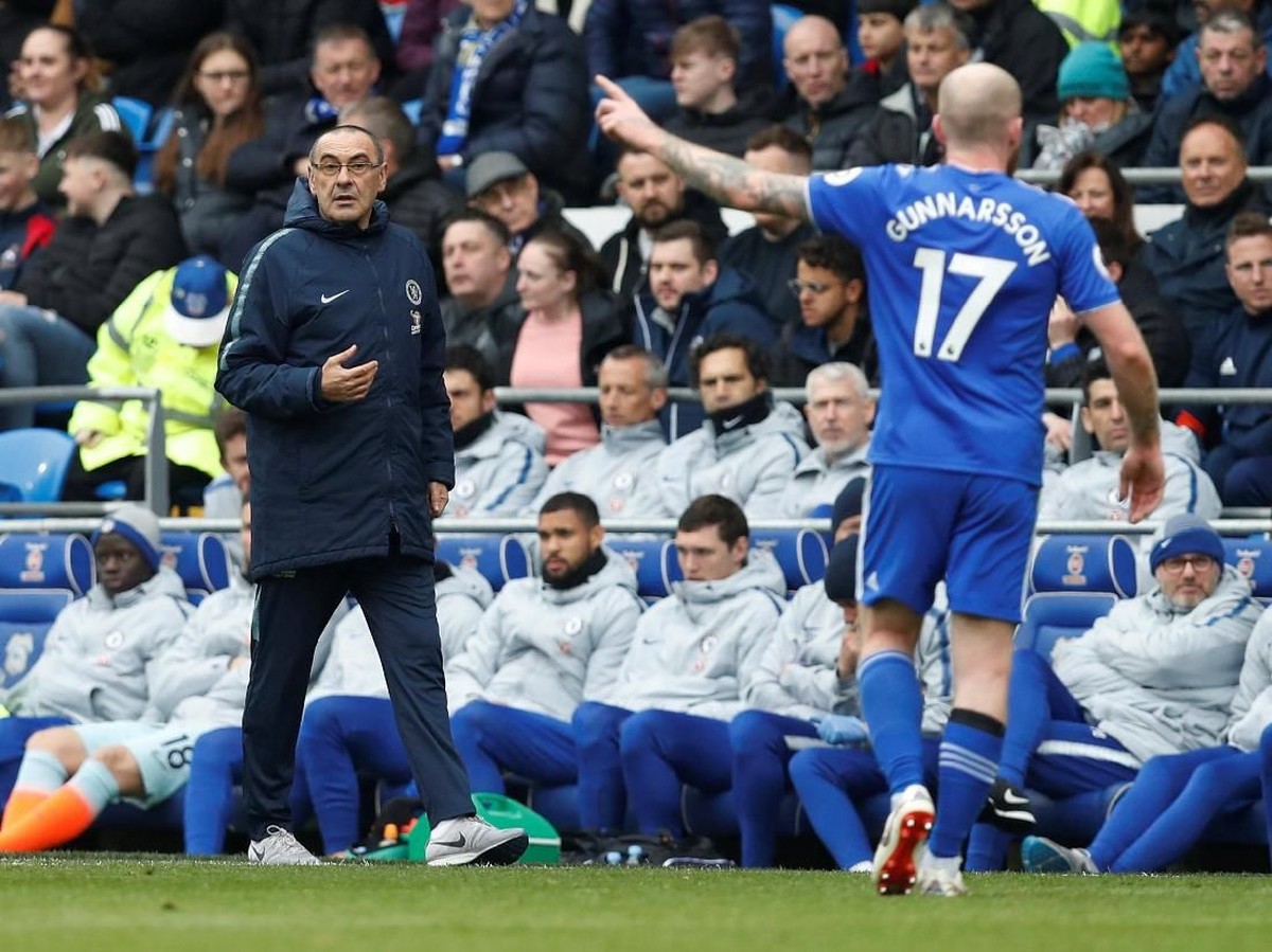 Manajer Chelsea, Maurizio Sarri. (Foto: Russell Cheyne/Reuters)