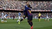 Messi kini sudah mengoleksi 41 gol pada semua ajang kompetisi musim 2018/2019. (Foto: Alex Caparros/Getty Images)