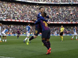 Sinar Messi di Derby Catalunya
