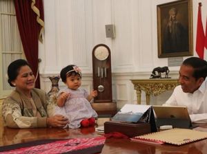 Gemas! Temani Jokowi, Sedah Mirah Duduk di Meja Istana