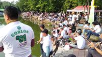 Serunya Lomba Mancing Para Relawan