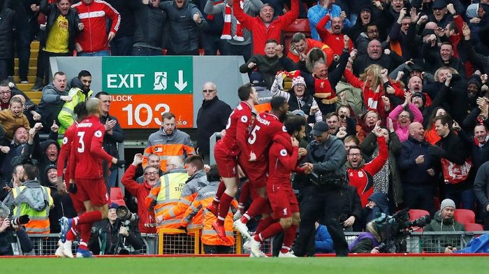 Usai mengalahkan Tottenham Hotspur, Liverpool menyamai rekor kandang Manchester City. (Foto: Paul Childs/ Action Images via Reuters) Usai mengalahkan Tottenham Hotspur, Liverpool menyamai rekor kandang Manchester City. (Foto: Paul Childs/ Action Images via Reuters)