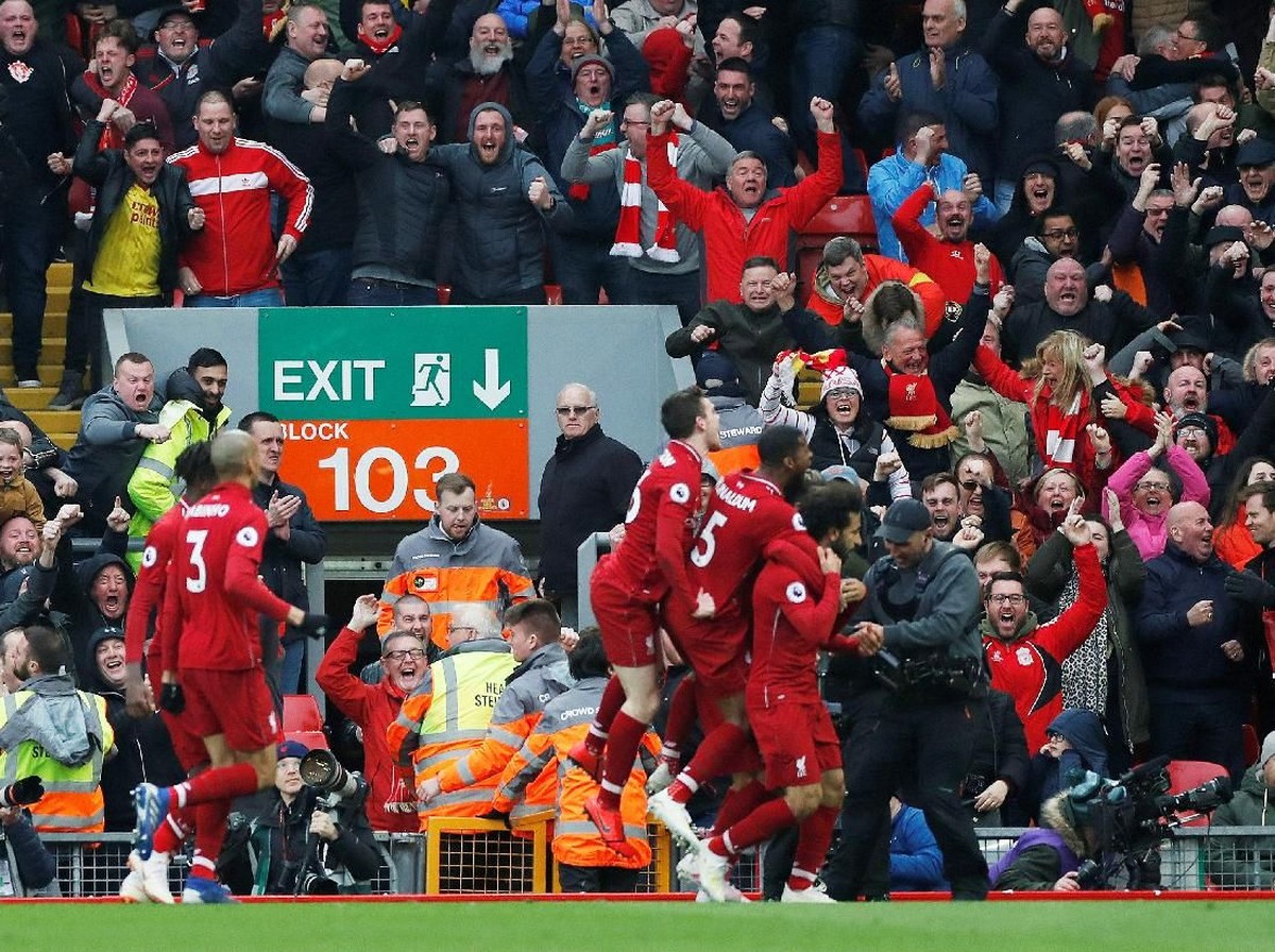 Liverpool menang 2-1 saat menjamu Tottenham Hotspur (Action Images via Reuters/Paul Childs)