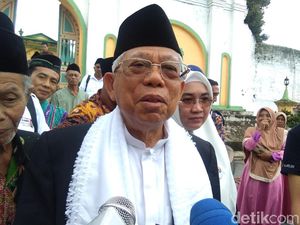 Tepis Isu Dilarikan ke RS, Maruf Amin: Saya Sehat Sekali