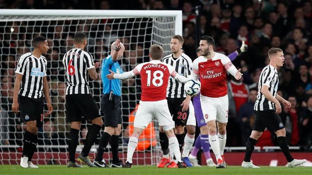 Arsenal Unggul atas Newcastle United 1-0 di Babak Pertama