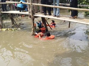 Diduga Mabuk, Seorang Pria Tenggelam di Kali Cikarang