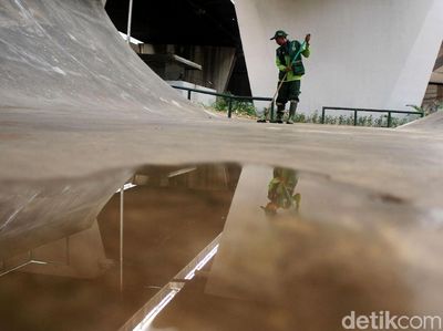 Duh! Belum Diresmikan, Skatepark Slipi Sudah Rusak
