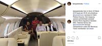 Jet pribadi milik anak Sandra Dewi