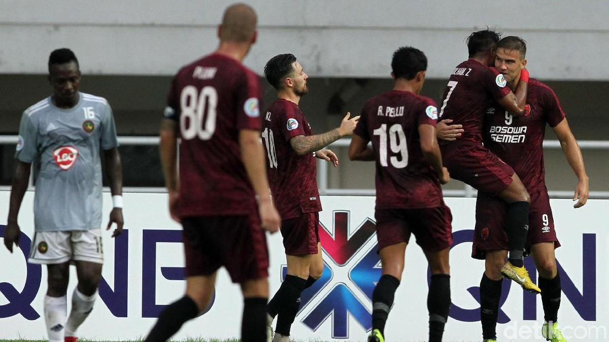 PSM Makassar saat main di Stadion Pakansari Bogor (Rifkianto Nugroho/detikSport)