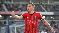 Pierre Emile Hojberg bikin gol tunggal kemenangan Southampton di kandang Brighton and Holve Albion. (Andrew Couldridge/Reuters)