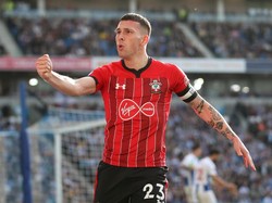 Pierre Emile Hojberg bikin gol tunggal kemenangan Southampton di kandang Brighton and Holve Albion. (Andrew Couldridge/Reuters)