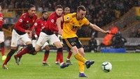 Wolves menyamakan skor pada menit ke-25 lewat gol Diogo Jota. Foto: Catherine Ivill/Getty Images