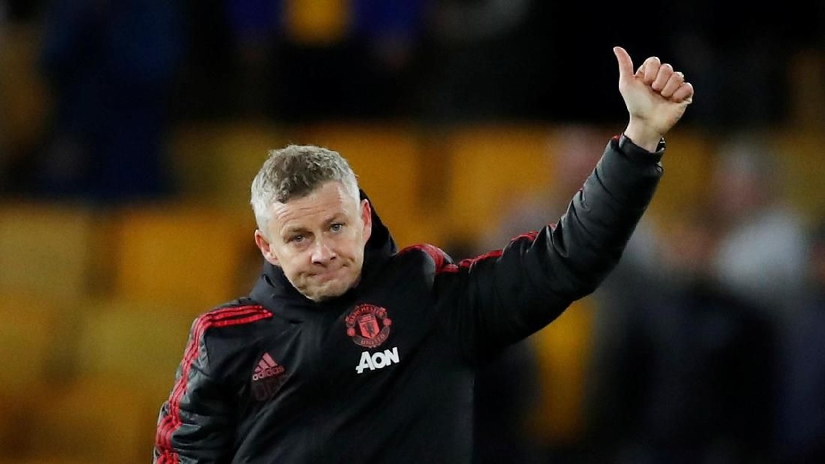 Ole Gunnar Solskjaer memimpin Manchester United saat kalah dari Wolverhampton Wanderers di Liga Inggris musim lalu. (Foto: Andrew Boyers/Action Images via Reuters)