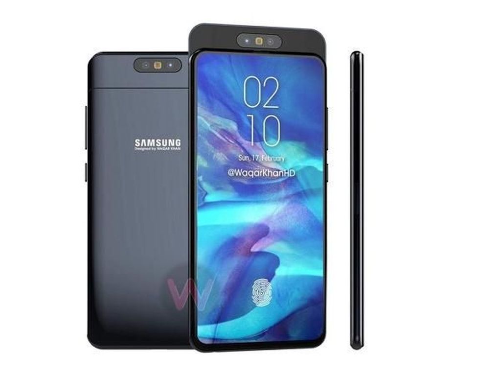 Begini Tampilan Kamera Pop-up Bolak-balik Galaxy A90, Samsung? Begini Tampilan Kamera Pop-up Bolak-balik Galaxy A90, Samsung?