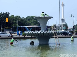 Petugas Dinas Pertamanan DKI Tewas di Kolam Patung Kuda, Diduga Tersetrum