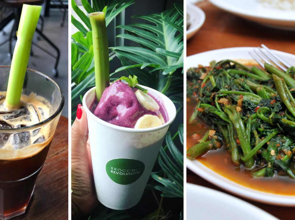 Restoran Thailand Ini Gunakan Sedotan Dari Kangkung Agar Ramah Lingkungan