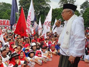 Maruf Kampanye di Bogor: Kalau Tak Mau Pilih Saya, Jokowi Saja