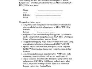 Surat Persetujuan Risiko KKN UGM yang Ramai di Medsos Akhirnya Ditarik