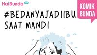 #BedanyaJadiIbu Saat Mandi