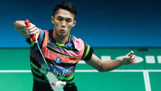 Jonatan Christie melaju ke babak kedua Indonesia Open 2019.