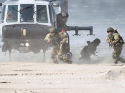 Suasana Latihan Perang Rusia dan Negara-negara Tetangga Afghanistan
