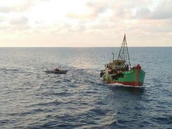 Polri Amankan Kapal Malaysia di Selat Malaka Riau, Diduga Illegal Fishing