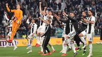 Dengan kemenangan ini, Juventus sudah mengumpulkan 84 poin dari 31 pertandingan. Bianconeri bisa mengunci gelar juara jika Napoli kalah dari Genoa pada Senin (8/4/2019) dini hari WIB. Foto: Tullio M. Puglia/Getty Images
