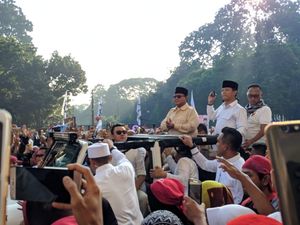 Prabowo di Kampanye Akbar: Laki-laki Minum Kopi!