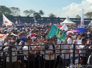 Bendera Berkibar di Kampanye Prabowo di Sukabumi, PPP: Mestinya Tim 02 Cegah