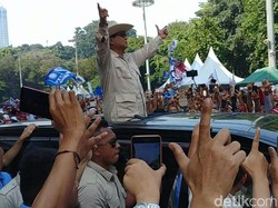 Kampanye Akbar Selesai, Prabowo Tinggalkan GBK