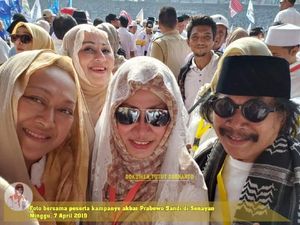 Jaja Miharja dan Camelia Malik Eksis Ikut Putihkan GBK