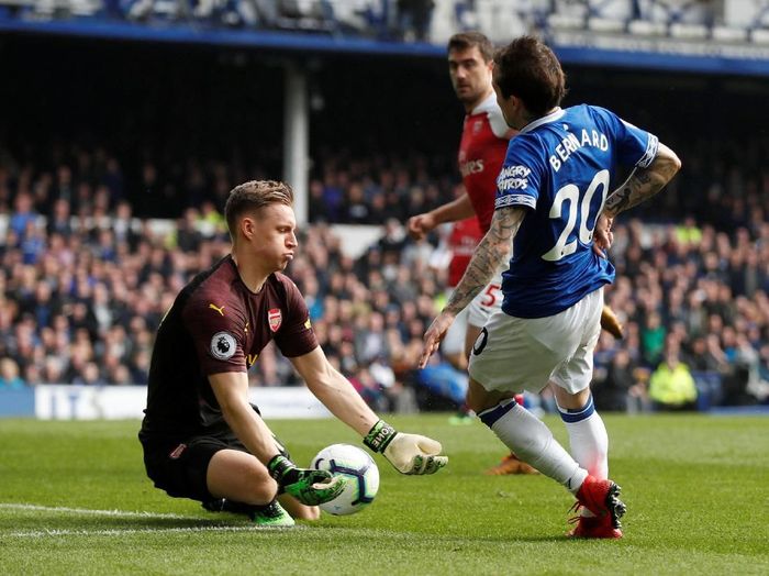 Aksi Bernd Leno saat Arsenal ditaklukkan Everton 0-1. (Foto: Lee Smith/Actions Images via Reuters) Aksi Bernd Leno saat Arsenal ditaklukkan Everton 0-1. (Foto: Lee Smith/Actions Images via Reuters)
