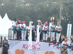 Iriana Jokowi dan Mufidah Kalla Buka Kartini Run 2019