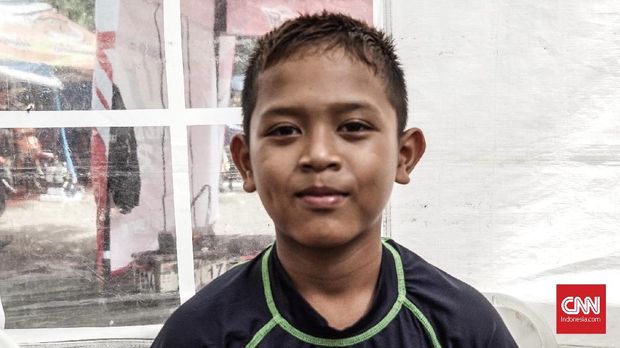 Pebalap cilik road race, Akbar Abud Afdalah, mulai berkompetisi sejak 2016 di Ramadhan Cup. 