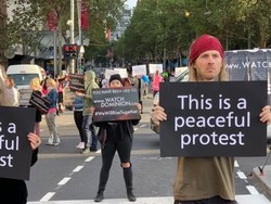 Aksi Aktivis Penyayang Binatang Kacaukan Transportasi di Melbourne