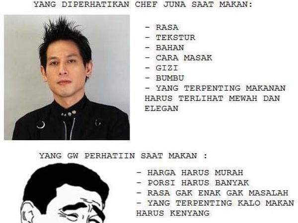 Kocak! 10 Meme Soal Chef Juna Ini Dijamin Bikin Senyum
