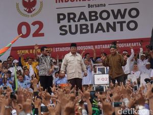 Nyanyian Kode Prabowo untuk Golkar dan PPP Saat Kampanye di Yogya