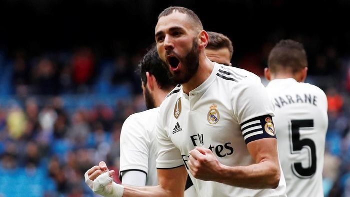 Karim Benzema jadi top skorer Real Madrid di Liga Spanyol musim ini (Foto: Javier Barbancho/Reuters) Karim Benzema jadi top skorer Real Madrid di Liga Spanyol musim ini (Foto: Javier Barbancho/Reuters)