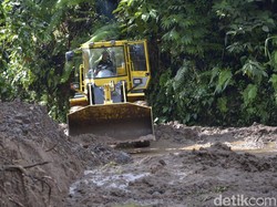 Jalan Sibelis Pekalongan-Banjarnegara Kembali Amblas dan Longsor