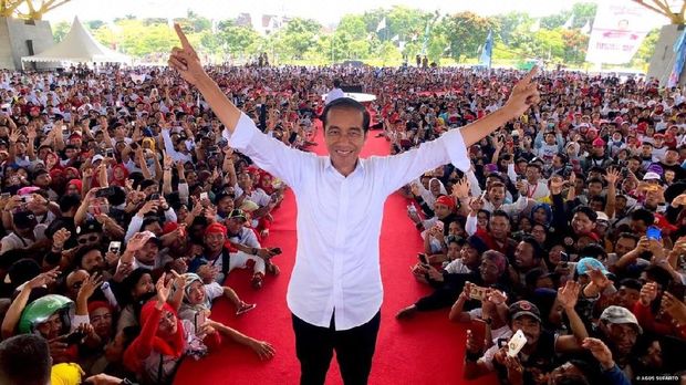 Jokowi-Ma'ruf masih unggul berdasarkan data dari Litbang Kompas. (