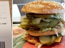 Awalnya Cuma Prank, Burger Isi Acar Ternyata Ada yang Pesan