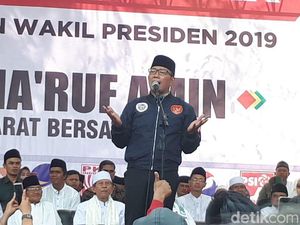 Di Kampanye Maruf, Ridwan Kamil Bicara soal Proyek Kereta Cepat