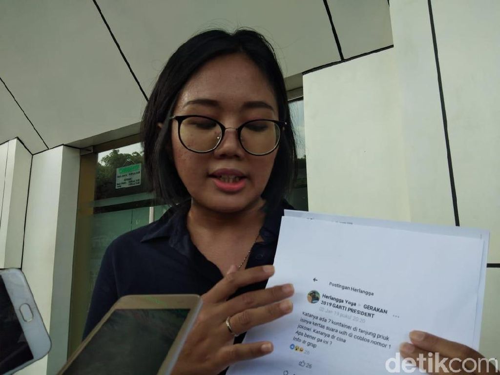 Tersangka Hoax 7 Kontainer Surat Suara Tercoblos Ajukan Praperadilan Tersangka Hoax 7 Kontainer Surat Suara Tercoblos Ajukan Praperadilan
