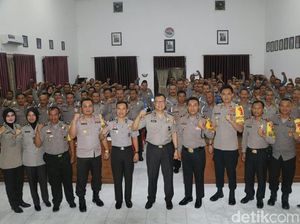 Sosialisasi Netralitas Polri Jelang Pemilu Digelar di Polresta Kediri