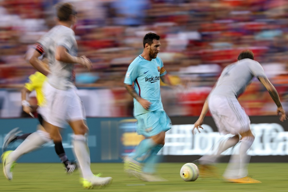 Jelang lawan Manchester United, bomber Barcelona Lionel Messi mejan di perempatfinal Liga Champions. (Foto: Patrick Smith / Getty Images)
