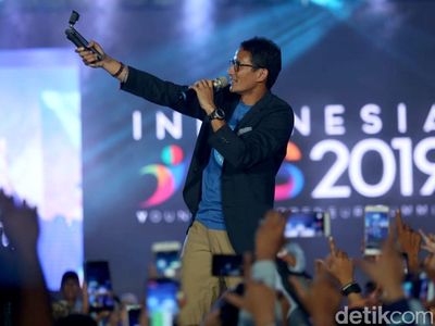 Momen Sandiaga Ngevlog di Indonesia YES 2019 Jakarta
